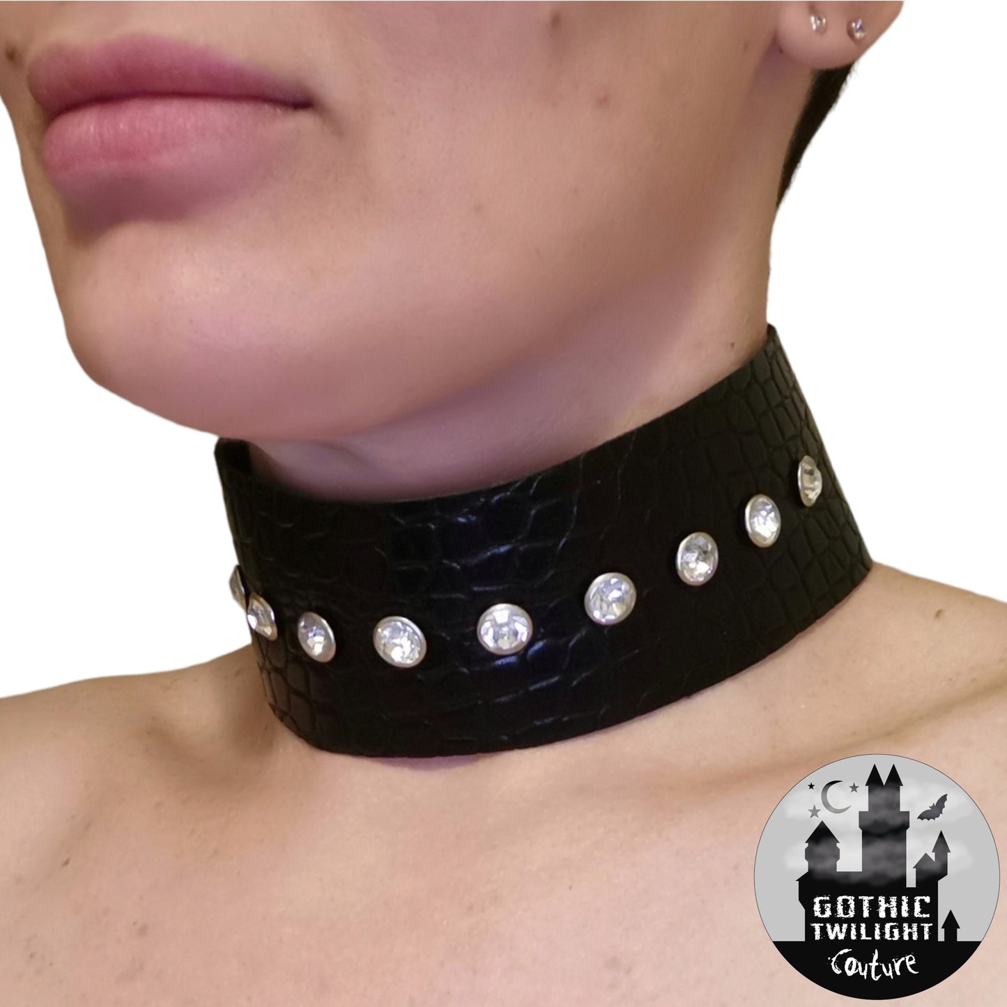 Crocodile & Crystal Choker
